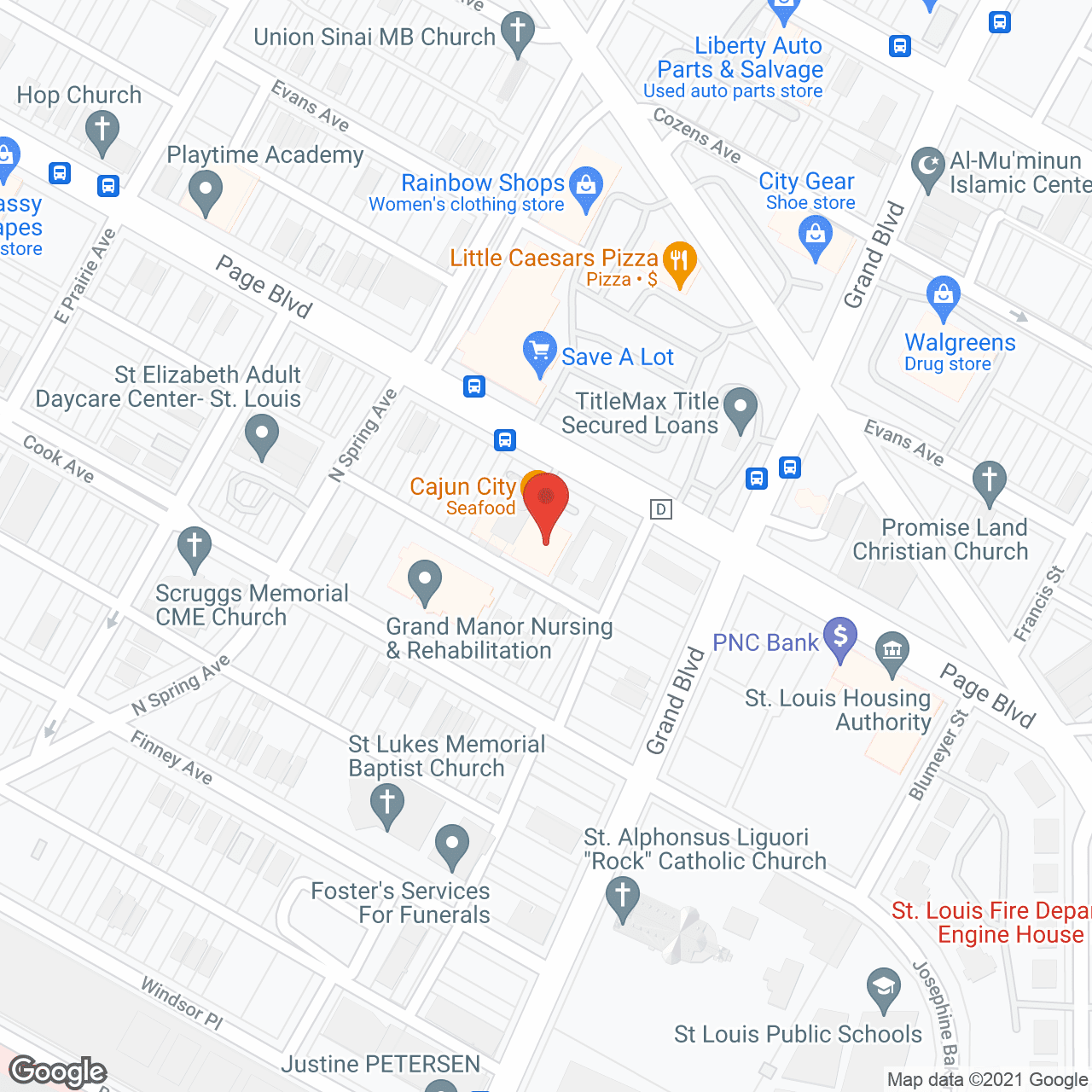 Spring Manor in google map