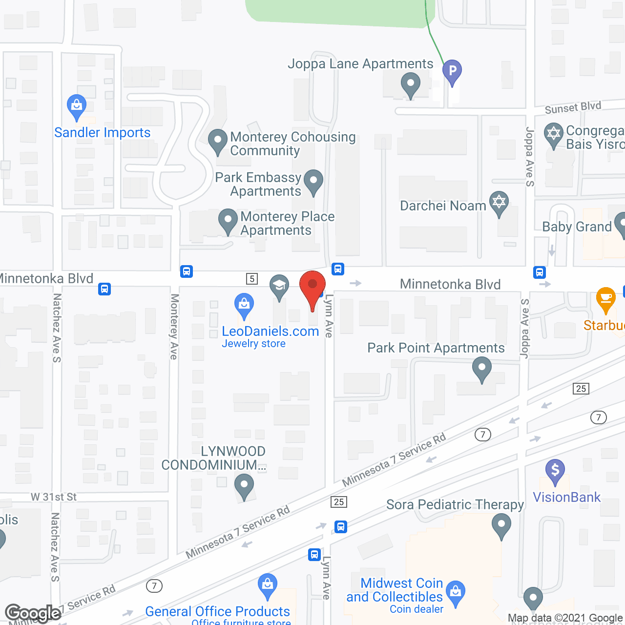 Living Life Home Care in google map
